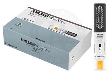 SIMLANDI 40 mg/0.4 ml enjeksiyonluk çözelti içeren kullanıma hazır kalem (2 kalem) kutu görseli