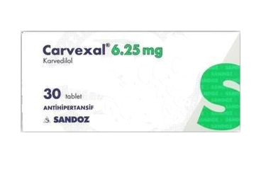 CARVEXAL 6.25 mg 30 tablet kutu görseli