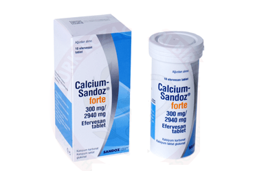 CALCIUM SANDOZ FORTE 10 efervesan tablet kutu görseli