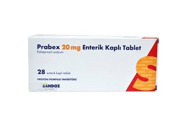 PRABEX 20 mg 28 enterik kaplı tablet kutu görseli
