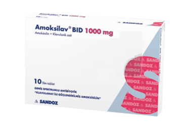 AMOKSILAV BID 1000 mg 10 film tablet kutu görseli