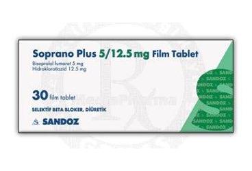 SOPRANO 5 mg/12.5 mg film tablet kutu görseli