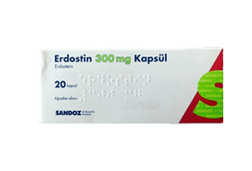 ERDOSTIN 300 mg 20 kapsül kutu görseli