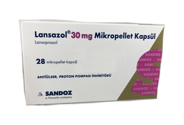 LANSAZOL 30 mg 28 mikropellet kapsül {8699516154080} kutu görseli