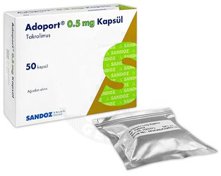ADOPORT 0.5 mg 50 kapsül kutu görseli