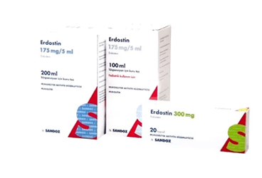 ERDOSTIN 175 mg /5 ml 200 ml süspansiyon için kuru toz kutu görseli