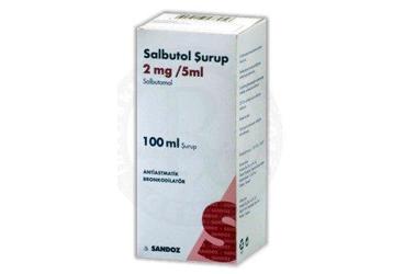 SALBUTOL 5 ml 2 mg 100 ml şurup kutu görseli