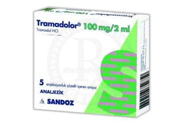 TRAMADOLOR 100 mg 5 ampül kutu görseli