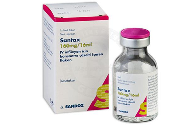 SANTAX 160 mg/16 ml IV infüzyon için konsantre çözelti IVEREN flakon kutu görseli