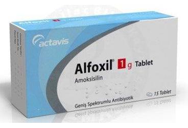 ALFOXIL 1 gr 15 tablet {Actavis} kutu görseli