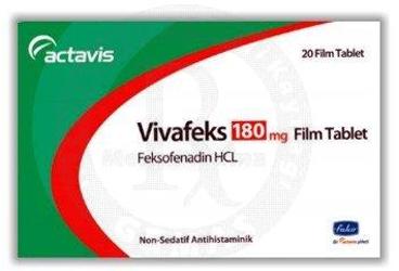 VIVAFEKS 180 mg 20 film tablet kutu görseli