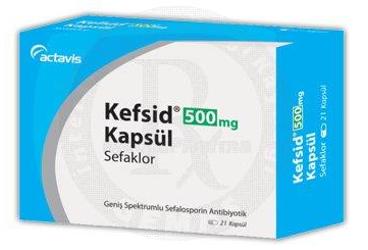 KEFSID 500 mg 21 kapsül {8699517150135} kutu görseli