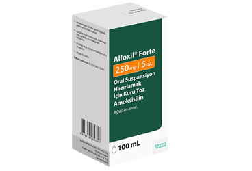 ALFOXIL 250 mg 100 ml süspansiyon { Actavis } kutu görseli