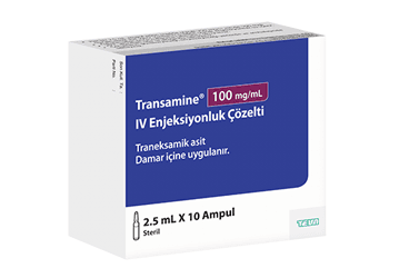 TRANSAMINE %10 A/H IV enj. çözelti 10 ampül kutu görseli