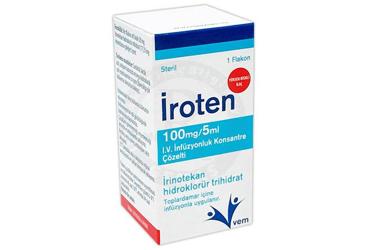 IROTEN 100 mg/5 ml konsantre infüzyon çözeltisi kutu görseli