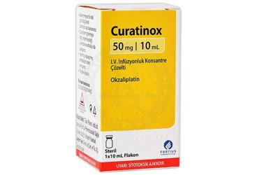 CURATINOX 50 mg/10 ml IV infüzyon için konsantre çözelti içeren 1 flakon {8699517790935} kutu görseli