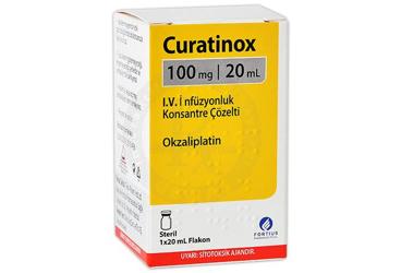 CURATINOX 100 mg/20 ml IV infüzyon için konsantre çözelti içeren 1 flakon kutu görseli