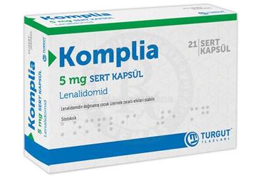 KOMPLIA 5 mg sert kapsül (21 adet) kutu görseli