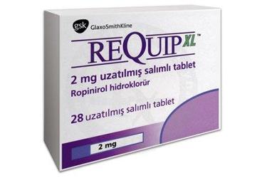 REQUIP XL 2 mg uzatılmış salınımlı 28 tablet kutu görseli