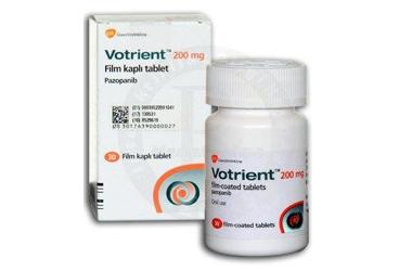 VOTRIENT 200 mg 30 tablet kutu görseli
