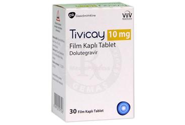 TIVICAY 10 mg 30 film kaplı tablet kutu görseli