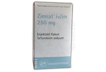 ZINNAT 250 mg 1 flakon kutu görseli