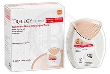 TRELEGY ELLIPTA 200/62.5/25 mcg kullanıma hazır inhilasyon tozu 30 adet kutu görseli