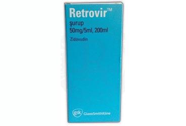 RETROVIR 50 mg/5 ml 200 ml şurup kutu görseli