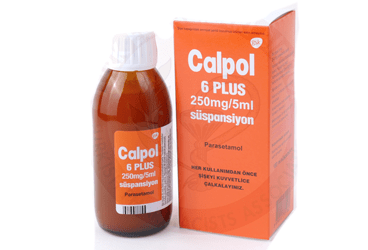 CALPOL-6 PLUS 250 mg/5 ml 150 ml şurup kutu görseli