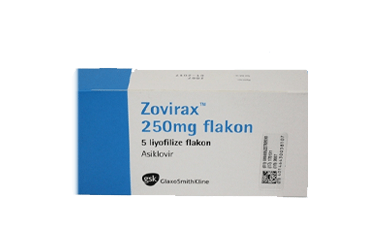 ZOVIRAX 250 mg 5 flakon kutu görseli