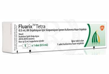 FLUARIX TETRA 0.5 ml I.M. enjeksiyon için süspansiyon içeren kullanıma hazır enjektör kutu görseli
