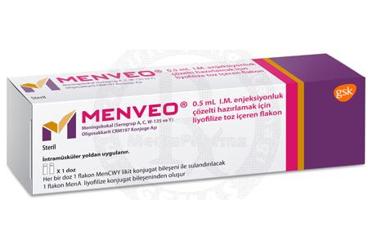 MENVEO 0.5ml IM enjeksiyonluk çözelti hazırlamak için liyofilize toz içeren 1 flakon { Glaxo Smithkline } kutu görseli