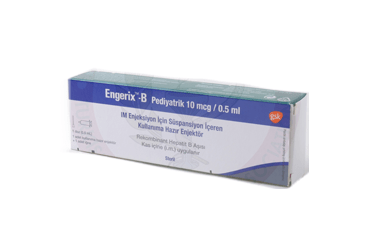 ENGERIX-B PEDIATRIC doz 10 mcg/0.5ml 1 enjektör {8699522967117} kutu görseli