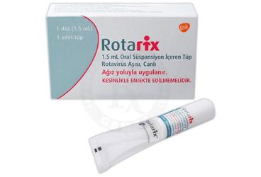 ROTARIX 1.5 ml oral süspansiyon içeren tüp kutu görseli