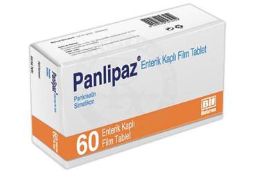 PANLIPAZ enterik kaplı 60 film tablet kutu görseli
