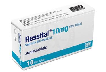 RESSITAL 10 mg 10 tablet {Münir} kutu görseli