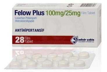 FELOW PLUS 100/25 mg 28 film tablet kutu görseli