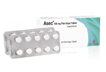 ASEC 100 mg 20 film tablet { Münir Şahin } kutu görseli