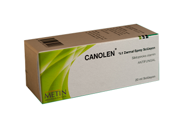 CANOLEN %1 dermal sprey solüsyon 20 ml { Münir Şahin } kutu görseli