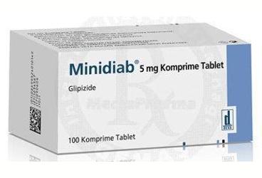 MINIDIAB 5 mg 100 komrime tablet kutu görseli
