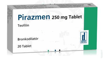 PIRAZMEN 250 mg 20 tablet kutu görseli