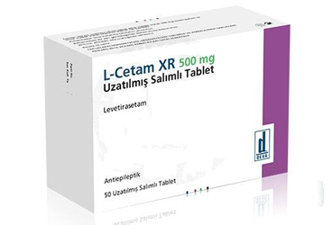 L-CETAM XR 500 mg 50 uzatılmış salınımlı tablet kutu görseli