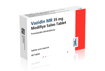 VAZIDIN MR 35 mg 60 film kaplı modiye salım tablet kutu görseli