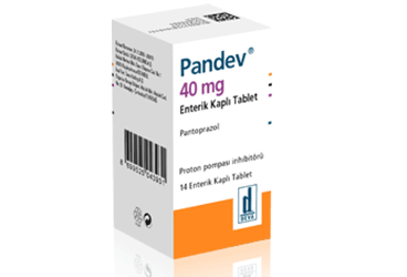 PANDEV 40 mg 14 enterik kaplı tablet kutu görseli