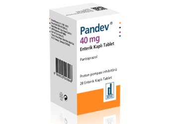 PANDEV 40 mg 28 enterik kaplı tablet kutu görseli