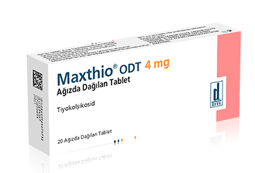 MAXTHIO ODT 4 mg ağızda dağılan 20 tablet kutu görseli