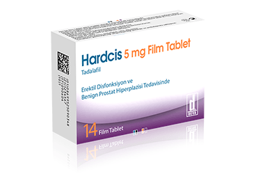 HARDCIS 5 mg 14 film kaplı tablet kutu görseli