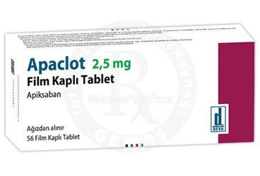 APACLOT 2.5 mg film kaplı tablet (56 film kaplı tablet) kutu görseli