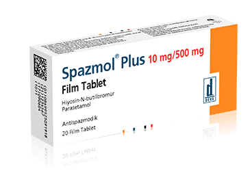 SPAZMOL PLUS 20 film tablet kutu görseli