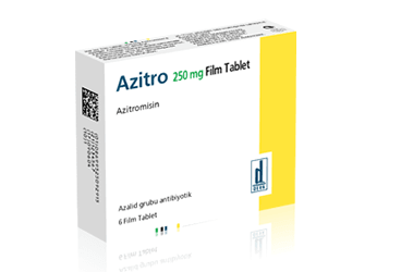 AZITRO 250 mg 6 film tablet kutu görseli